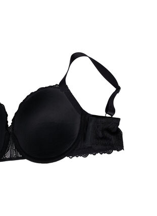 Zizzi Soutien-gorge en dentelle moulé avec armatures, Black, Packshot image number 3