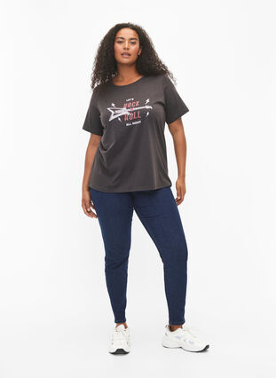 ZizziFLASH - T-shirt met motief, Phantom, Model image number 2