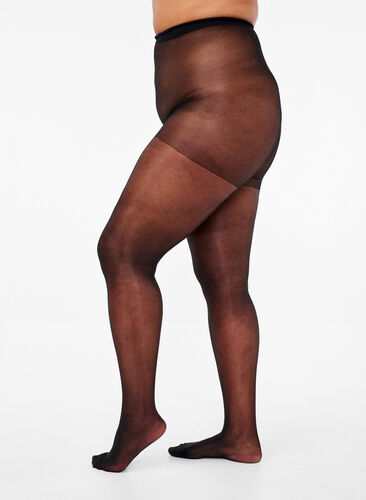 Zizzi Collants 30 deniers indémaillables, Black, Model image number 0