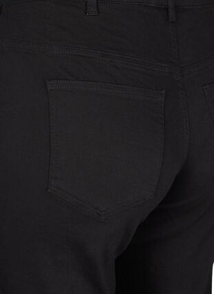 Zizzi Gemma-jeans met hoge taille en rechte pasvorm, Black, Packshot image number 3