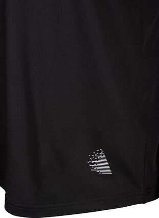 ZizziPoloshirt met V-hals, Black, Packshot image number 3