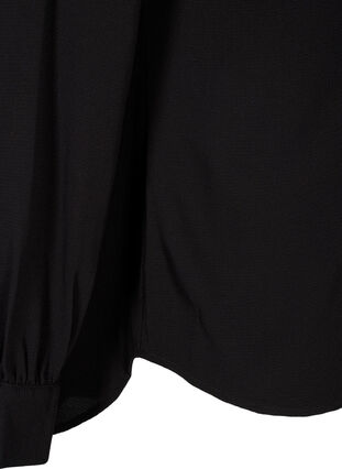 Zizzi Chemise de couleur unie, Black, Packshot image number 3