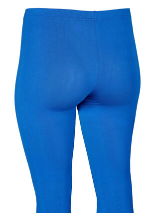ZizziBasic legging in viscose, Monaco Blue, Packshot image number 3