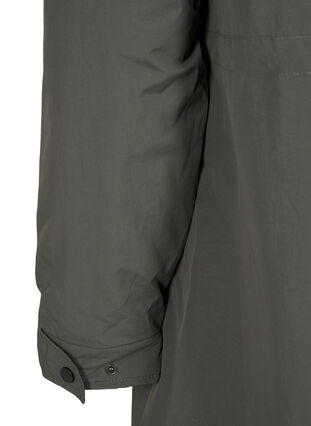 ZizziParka jas met kap en verstelbare taille, Black Olive, Packshot image number 4