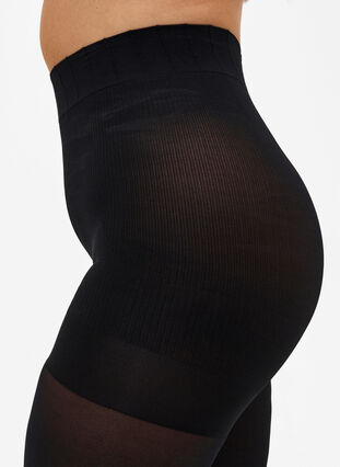 Zizzi Collants en 100 deniers avec push-up, Black, Model image number 2