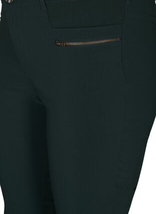 Zizzi Pantalon moulant avec détails de fermetures éclairs , Scarab, Packshot image number 2