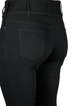 ZizziSuper slanke Bea jeans met extra hoge taille, Black, Packshot image number 3
