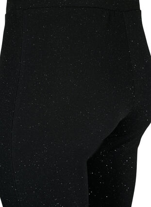 Zizzi Pantalon à paillettes avec coupe bootcut, Black, Packshot image number 3