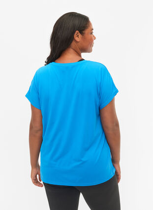 Zizzi T-shirt d'entraînement à manches courtes, Brilliant Blue, Model image number 1