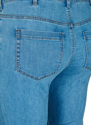 ZizziAmy jeans met een hoge taille en super slanke pasvorm, Light Blue, Packshot image number 3