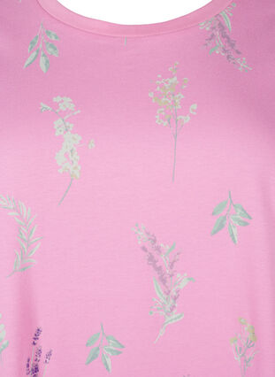 ZizziT-shirt van biologisch katoen met bloemenprint, Rosebloom W. Flower, Packshot image number 2