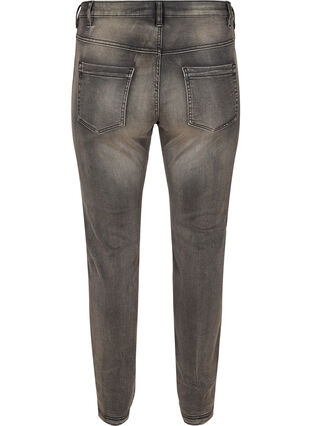 ZizziSlim fit Emily jeans met normale taille, Dark Grey Denim, Packshot image number 1