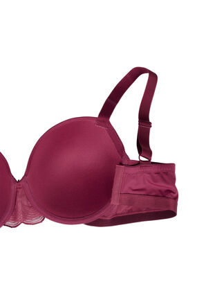 Zizzi Soutien-gorge moulé avec résille, Rhododendron, Packshot image number 3