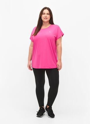 ZizziSport T-shirt met korte mouwen, Raspberry Rose, Model image number 2