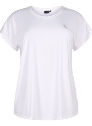 ZizziSport T-shirt met korte mouwen, Bright White, Packshot image number 0