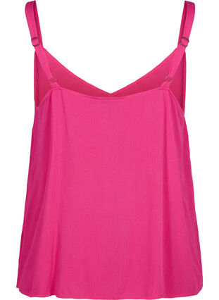 Zizzi Top en viscose à fines bretelles, Raspberry Sorbet, Packshot image number 1