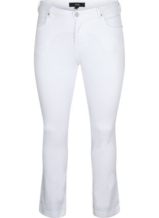 ZizziSlim fit Emily jeans met normale taille, White, Packshot image number 0