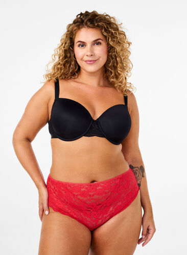 Zizzi Culottes en dentelle brésilienne, Tomato Puree, Model image number 0