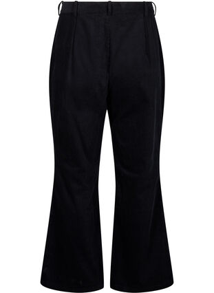 ZizziBootcut ribbroek met hoge taille, Black, Packshot image number 1