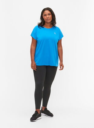 Zizzi T-shirt d'entraînement à manches courtes, Brilliant Blue, Model image number 2