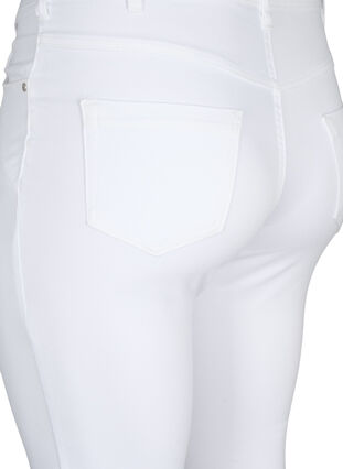 ZizziSlim fit Emily jeans met normale taille, White, Packshot image number 3