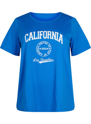 ZizziFLASH - T-shirt met motief, Strong Blue, Packshot image number 0