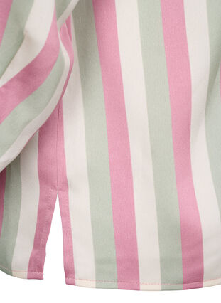 Zizzi Chemises en satin rayé, Rose Stripe, Packshot image number 4