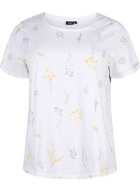 T-shirt van biologisch katoen met bloemenprint