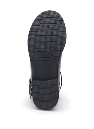 ZizziWide fit - Enkellaarsjes met studs, Black, Packshot image number 5