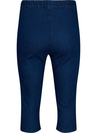 ZizziFLASH - denim capri broek met hoge taille en slanke pasvorm, Blue denim, Packshot image number 1
