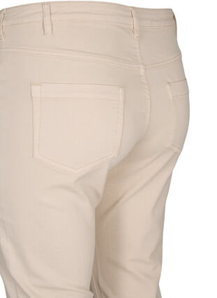 Zizzi Pantalon capri Emily ajusté, Oatmeal, Packshot image number 3