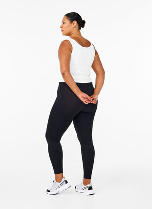 Zizzi Legging basique sans coutures, Black, Model image number 1