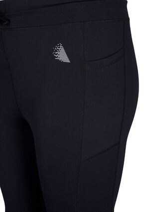 Zizzi7/8 training panty met zakken, Black, Packshot image number 2