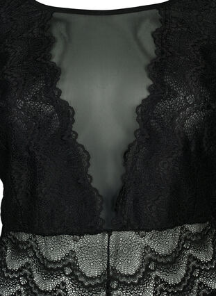 Zizzi Body avec dentelle et mesh, Black, Packshot image number 2