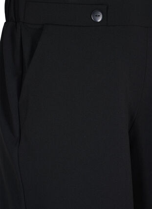 ZizziKorte broek met zakken en losse pasvorm, Black, Packshot image number 2