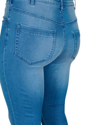 ZizziSuper slim Amy jeans met hoge taille, Light blue, Packshot image number 3