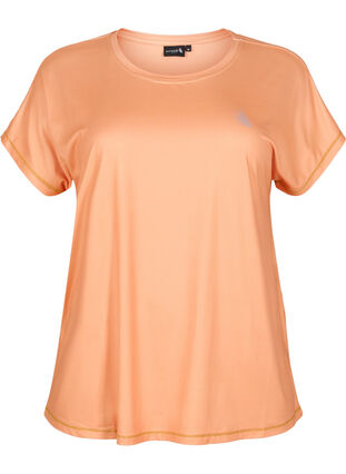 ZizziTrainings T-shirt met korte mouwen, Apricot Nectar, Packshot image number 0