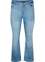 Bootcut jeans met split, Blue Denim, Packshot