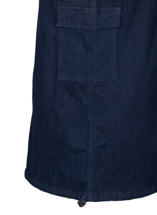 Zizzi Jupe maxi en denim, Dark Blue Denim, Packshot image number 2