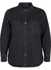 Denim shirt met knopen en borstzakken