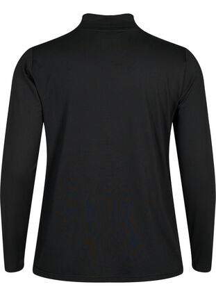 ZizziFLASH - Blouse met lange mouwen en col, Black, Packshot image number 1