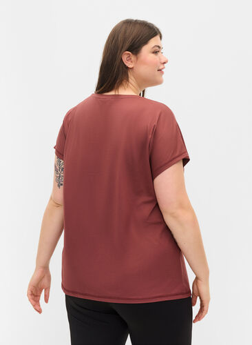 Zizzi T-shirt basique, Sable, Model image number 1
