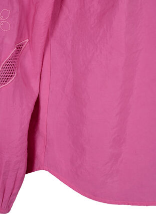 ZizziBlouse van Tencel™ Modal met geborduurde details, Phlox Pink, Packshot image number 4