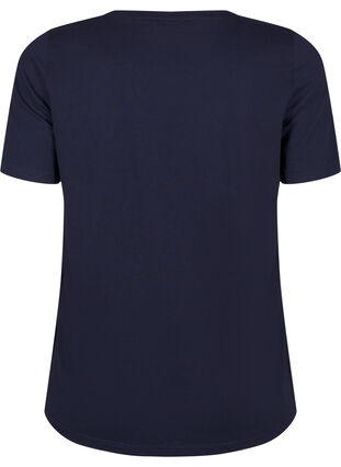 Zizzi FLASH – T-shirt imprimé, Navy B. Silver Faith, Packshot image number 1