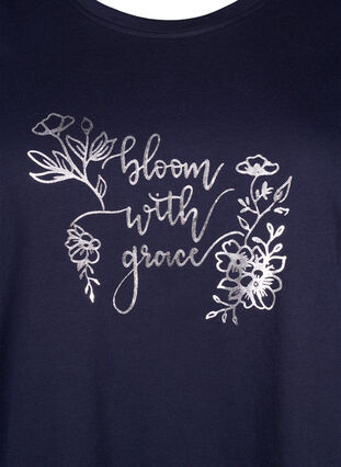 ZizziFLASH - T-shirt met motief, Navy Blazer Bloom, Packshot image number 2