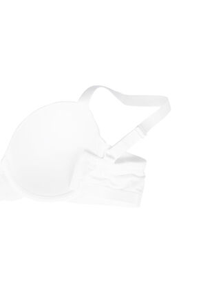 Zizzi Soutien-gorge moulé avec résille, Bright White, Packshot image number 3