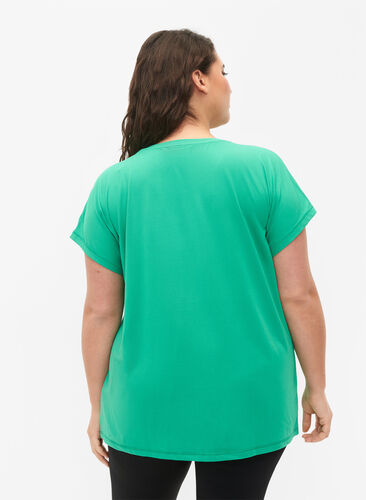 Zizzi T-shirt d'entraînement à manches courtes, Mint, Model image number 1