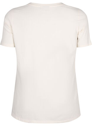 Zizzi T-shirt en coton avec motif de texte, Antique W. W. Howard, Packshot image number 1