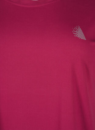 Zizzi T-shirt de sport uni, Anemone, Packshot image number 2