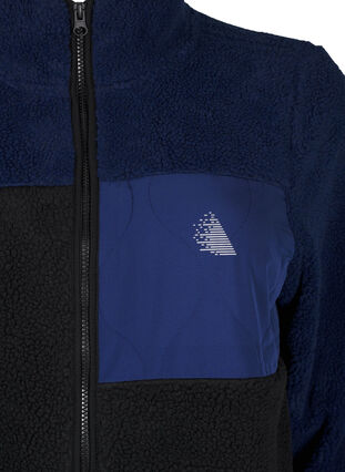 Zizzi Veste teddy contraste de couleurs, Night Sky comb., Packshot image number 2